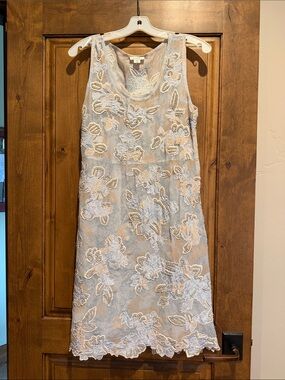 Sundance sleeveless lace embroidered dress.